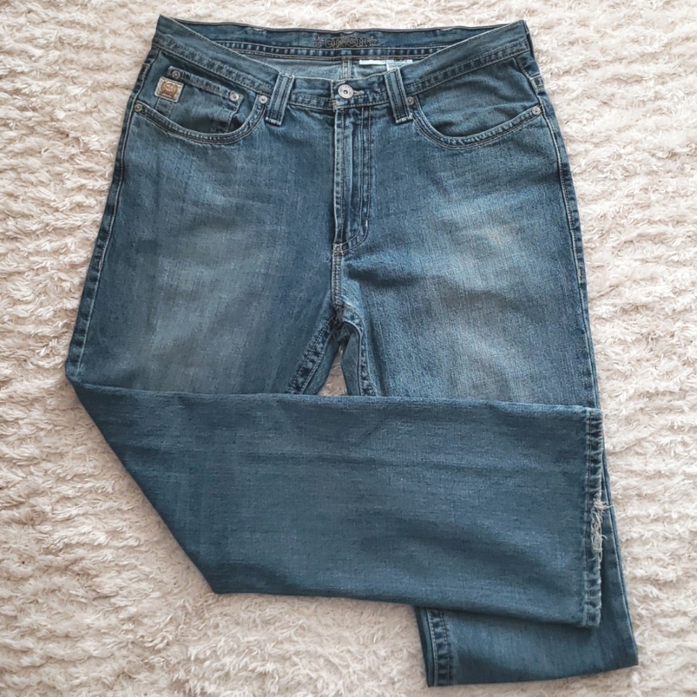 Mens Cinch Boot Cut Jeans Size 35x32
